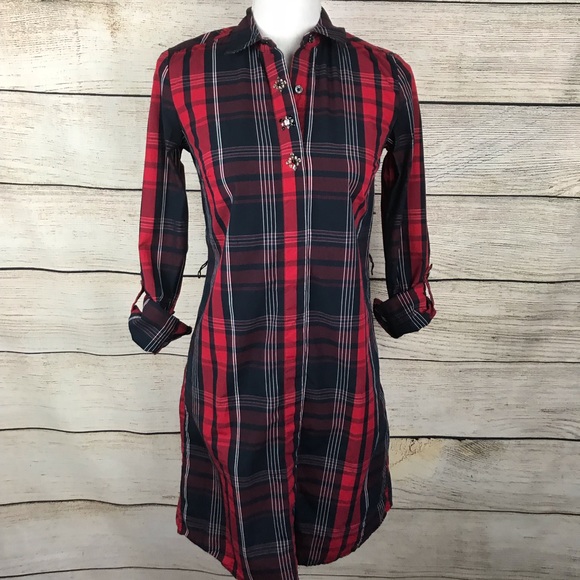 Tommy Hilfiger Dresses & Skirts - Tommy Hilfiger button front roll tab sleeve dress